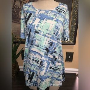 Coral bay printed top